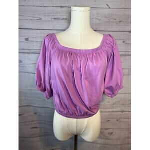Old Navy size Medium Women’s Purple Off Shoulder Cropped Top